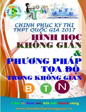 Toán học - Phương pháp tọa độ trong không gian